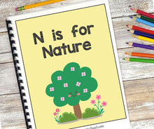 Load image into Gallery viewer, "N Is for Nature" Science Activity Booklet + FREE Explorer Treasure Bag