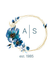 Load image into Gallery viewer, {Floral Circle} Couple Initials & Wedding Year Art