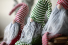 Load image into Gallery viewer, Candy Stripe Christmas Gnomes {Set of 3} + Free Fairy Lights!
