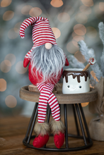 Load image into Gallery viewer, Candy Stripe Christmas Gnomes {Set of 3} + Free Fairy Lights!