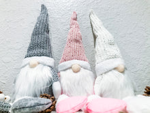 Load image into Gallery viewer, {Set of THREE} Soft Body "Sparkle Knit" Gnomes + FREE Fairy Lights!
