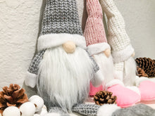 Load image into Gallery viewer, {Set of THREE} Soft Body "Sparkle Knit" Gnomes + FREE Fairy Lights!