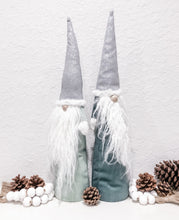 Load image into Gallery viewer, *Mint Green* Old-World Victorian Gnomes - {Set of TWO} + FREE Fairy Lights!