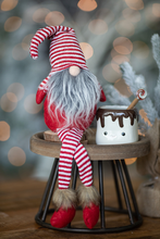 Load image into Gallery viewer, Candy Stripe Christmas Gnomes {Set of 3} + Free Fairy Lights!
